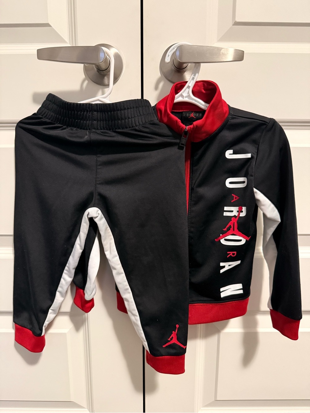 Jordan Black, Red & White Kids' Track Jacket and Joggers